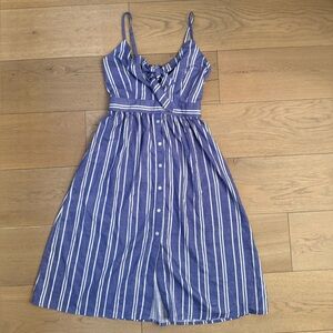 NWT Style house from Macy's Blue Striped Women's Dress